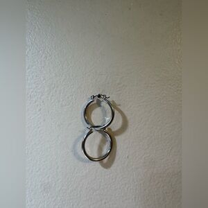 Silver Hoop Earrings